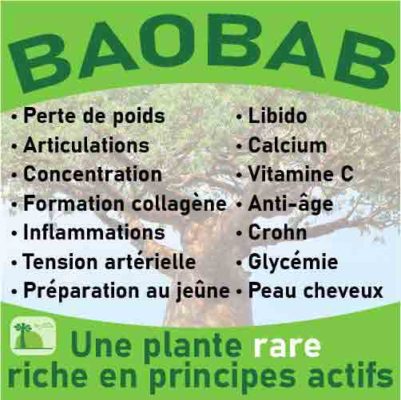 Baobab, le laboratoire Biologiquement des plantes rares riches en principes actifs.